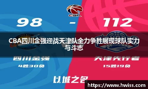 CBA四川金强迎战天津队全力争胜展现球队实力与斗志